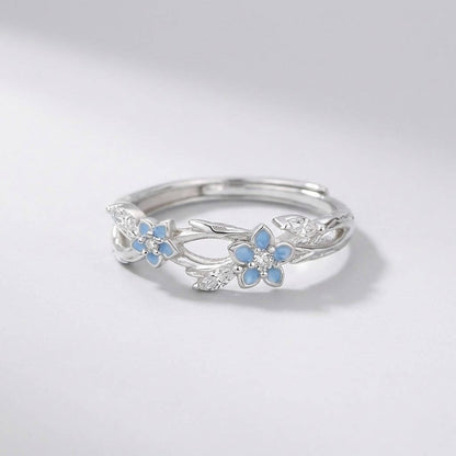 Coppia Anelli "Filo Blu del Destino"