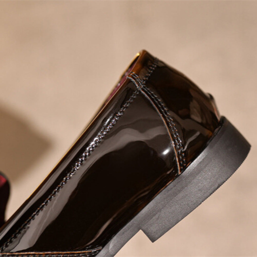 Mocassini in pelle a gradiente classici