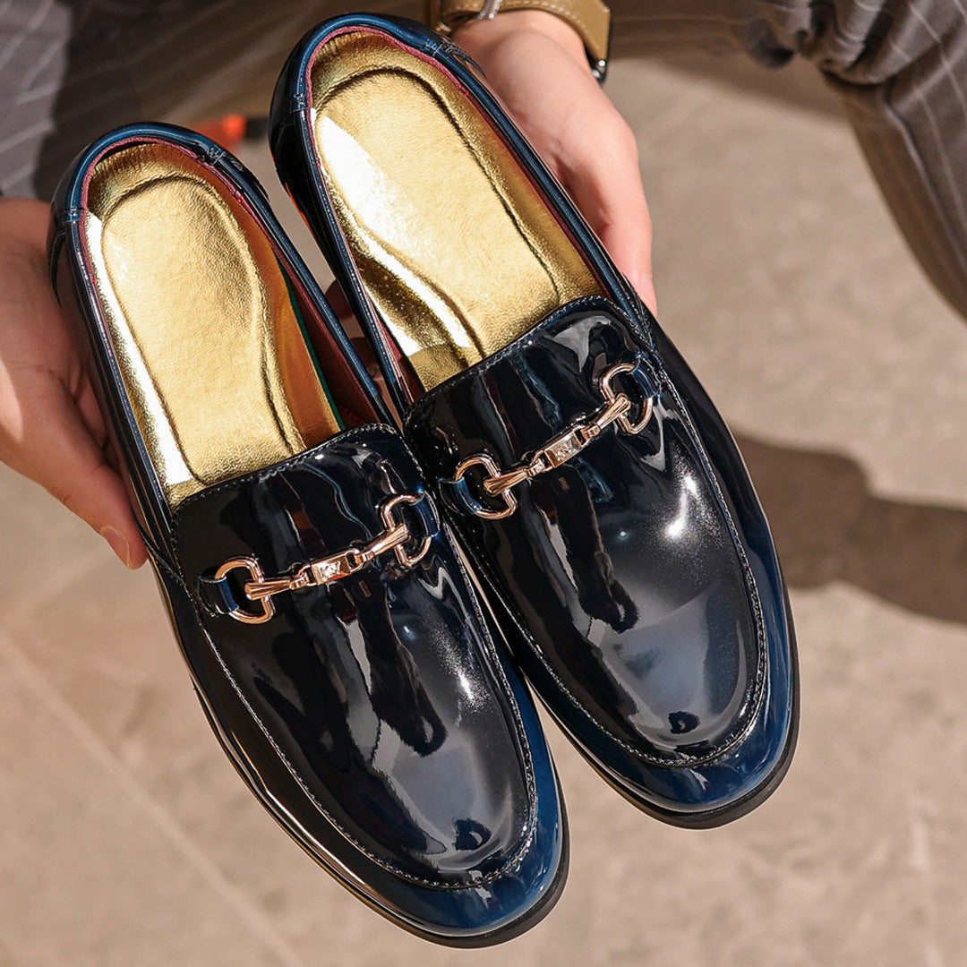 Mocassini in pelle a gradiente classici