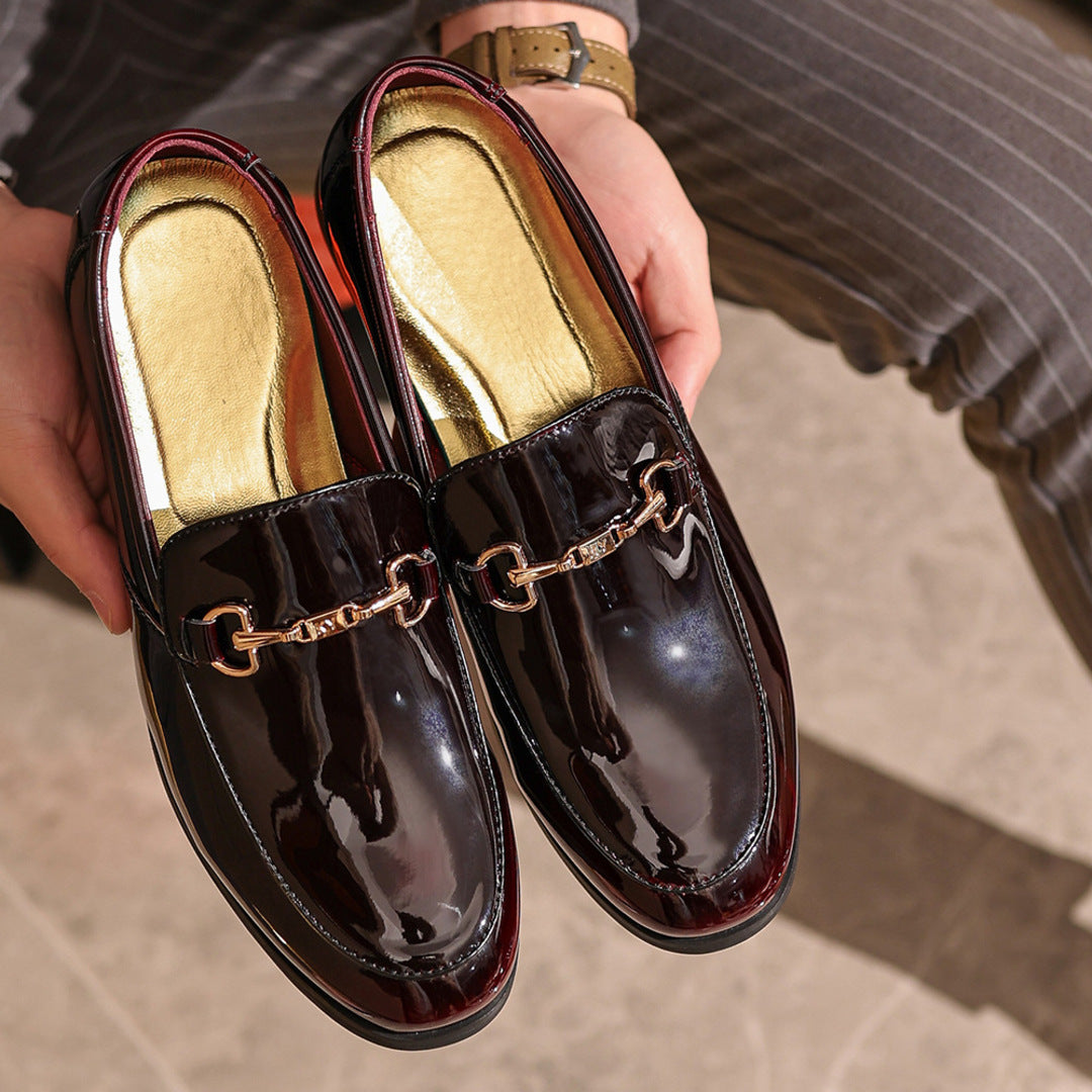 Mocassini in pelle a gradiente classici